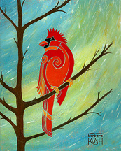 Red Cardinal Painting