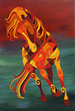 Fire Horse Painting