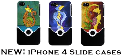 cat painting iPhone Case
