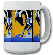 Contemporary Equine Mug, Gifts for Horse Lovers