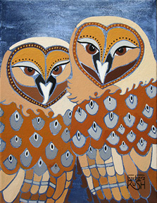 TOgether at Last Owl Painting