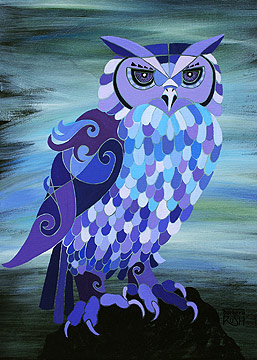 Camelot - Owl Painting