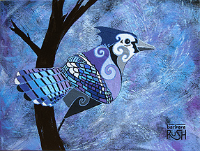 Blue Jay Painting