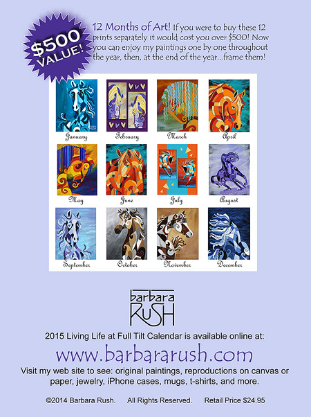 Horse Art Calendar 2015