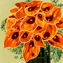 Orange Calla Lilies