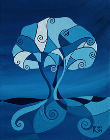 Connecting With Blue Tree