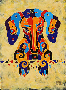 Dog Art Dachshund Painting