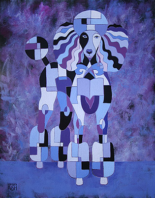 Standar Poodle Painting
