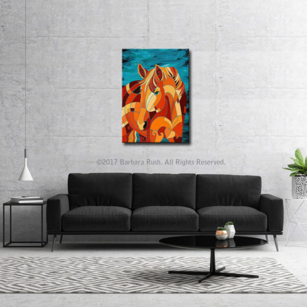 The Tao of Clarity Chestnut Horse Painting