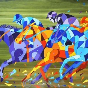 Horse Racing Painting