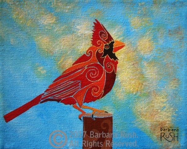Contemporary Cardinal Art