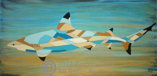 Contemporary Shark Painting