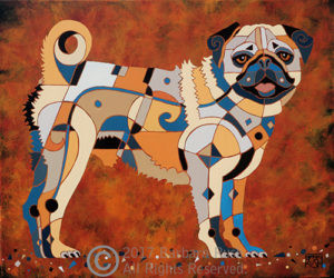 Contemporary Pug Art