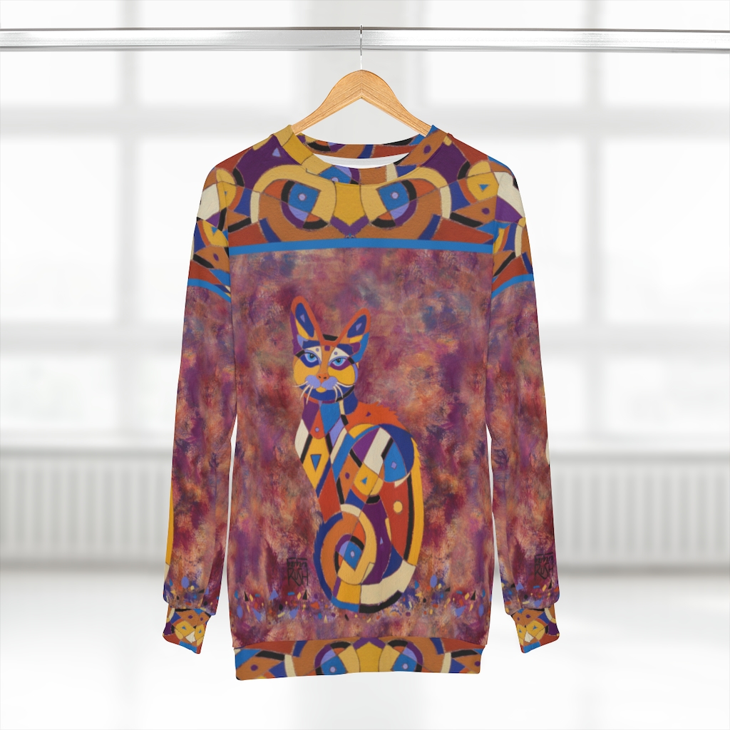 Calico Cat High Fashion Sweatshirt Colorful Cat Garment