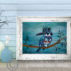 Kingfisher on a Branch - Canvas Print - Image 3
