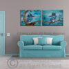 Kingfisher on a Branch - Canvas Print - Image 2