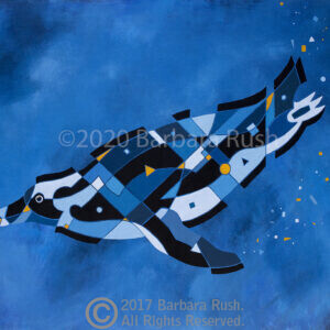 Penguin Swimming Down by Barbara Rush