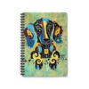 Long Haired Dachshund Spiral Notebook - Ruled Line