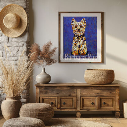 Coco Chanel Yorkie Modern Dog Art