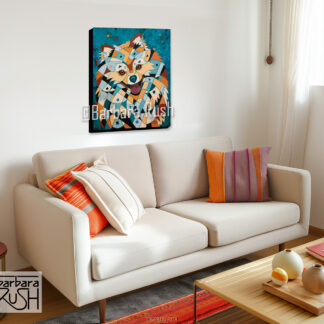Beautiful Pomeranian Art Over Couch