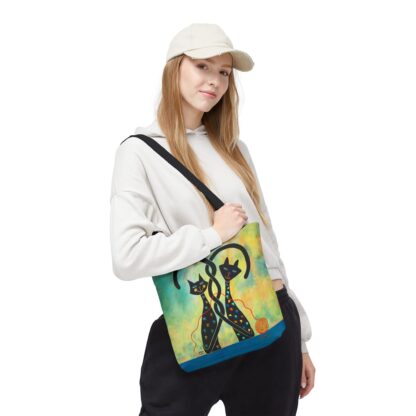 Controlled Chaos Black Cat Tote Bag - Image 4
