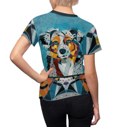Copy of Australian Shepherd Women's T-shirt Aussie T-Shirt, Barbara Rush - Image 5