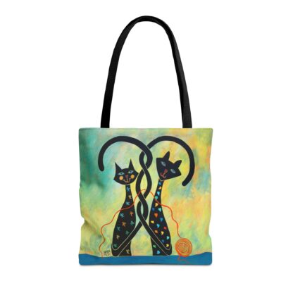 Controlled Chaos Black Cat Tote Bag - Image 6