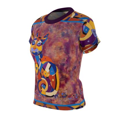 Cat Art Shirt - Calico Cat Amazingly Wonderful Women's Cat Tshirt - Image 3