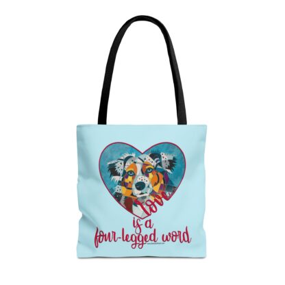 Aussie - Love is a four-legged word Tote Bag - Image 6