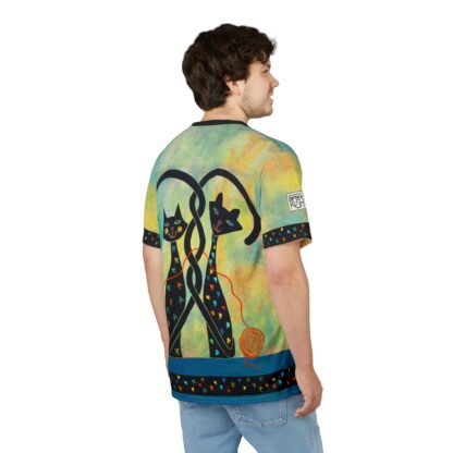 Black Cat Controlled Chaos – Men’s Tee - Image 7