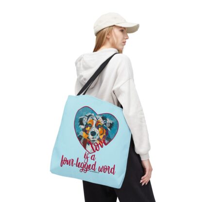 Aussie - Love is a four-legged word Tote Bag - Image 15