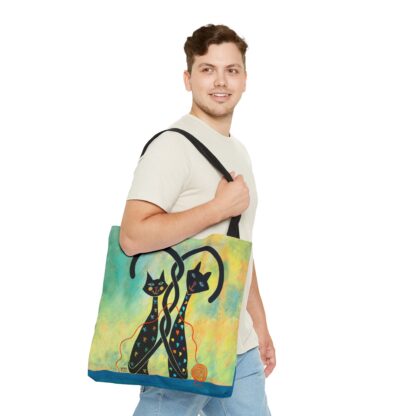 Controlled Chaos Black Cat Tote Bag - Image 10