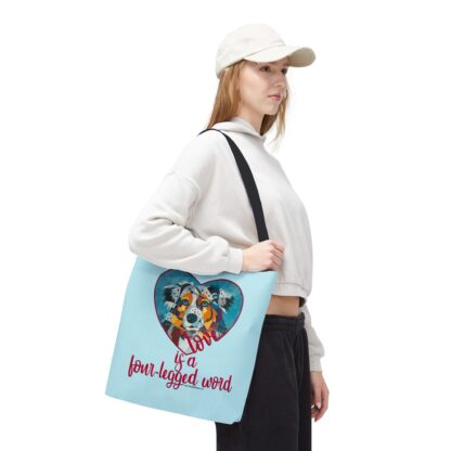 Aussie - Love is a four-legged word Tote Bag - Image 10
