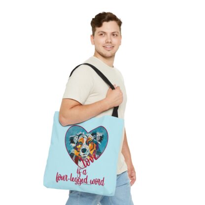 Aussie - Love is a four-legged word Tote Bag - Image 13