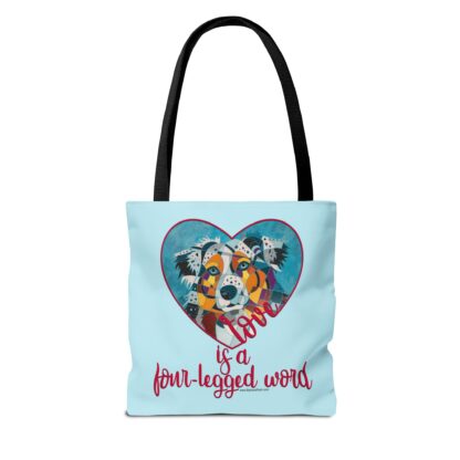 Aussie - Love is a four-legged word Tote Bag - Image 2