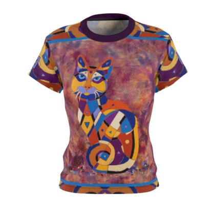 Cat Art Shirt - Calico Cat Amazingly Wonderful Women's Cat Tshirt - Image 2