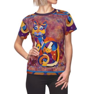 Cat Art Shirt - Calico Cat Amazingly Wonderful Women's Cat Tshirt