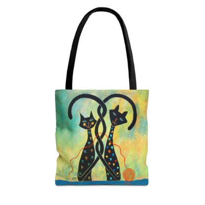 Controlled Chaos Black Cat Tote Bag