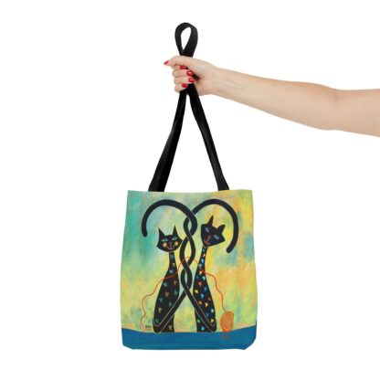 Controlled Chaos Black Cat Tote Bag - Image 3