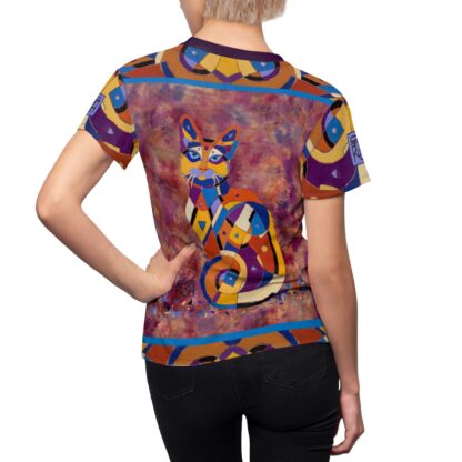 Cat Art Shirt - Calico Cat Amazingly Wonderful Women's Cat Tshirt - Image 5
