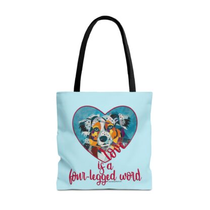 Aussie - Love is a four-legged word Tote Bag - Image 11