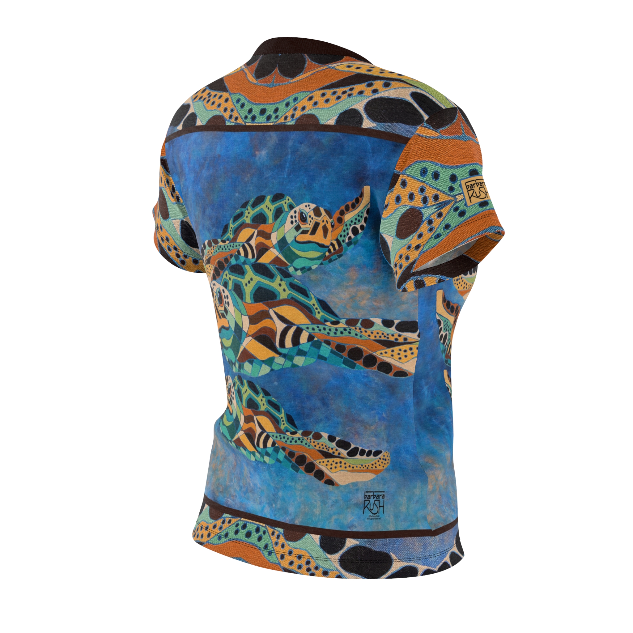 Sea Turtle Fashion Shirt - Women's High End Fashion Sea Turtle Shirt - Image 3
