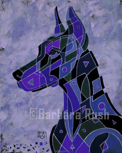 Smokey Blue Doberman Barbara Rush
