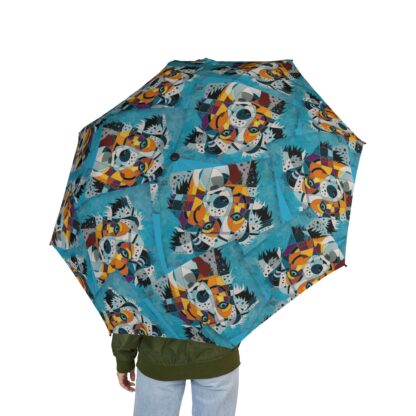 Awesome Aussie Dog Art Umbrella, Travel Accessory, Gift for Animal Lovers, Foldable Umbrella, Unique Rain Gear - Image 3