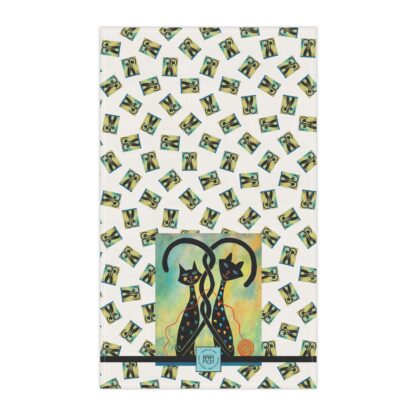 Controlled Chaos Large Image Black Cat Print Tea Towel | Kitchen Decor for Cat Lovers | Fun Gift for Housewarming, Birthdays, and Holidays - Image 2