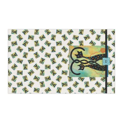 Controlled Chaos Large Image Black Cat Print Tea Towel | Kitchen Decor for Cat Lovers | Fun Gift for Housewarming, Birthdays, and Holidays - Image 3